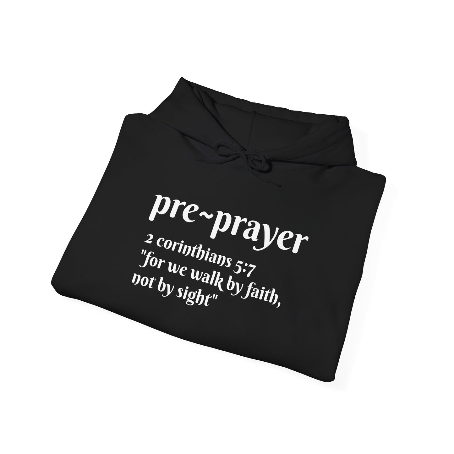 Pre~prayer Corinthians Hoodie Black/White