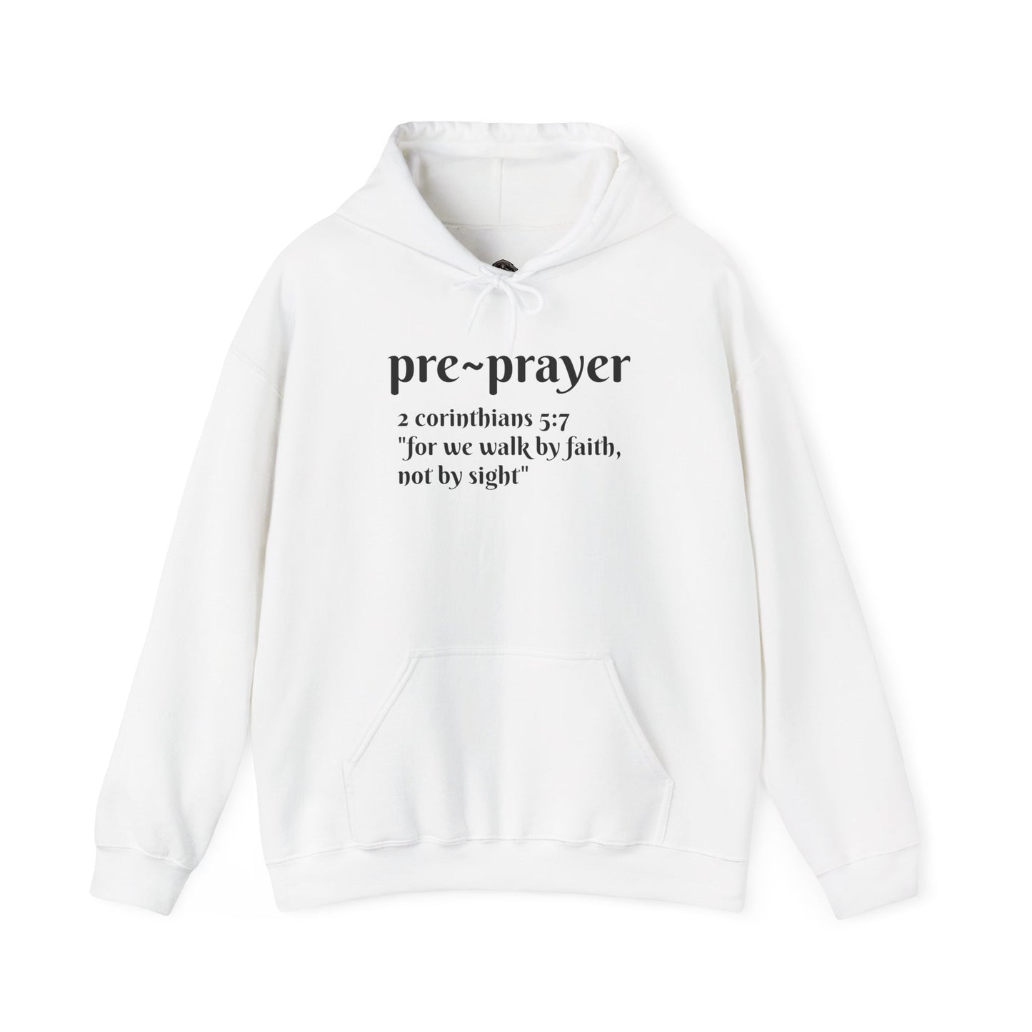 Pre~prayer Corinthians Hoodie Black/White