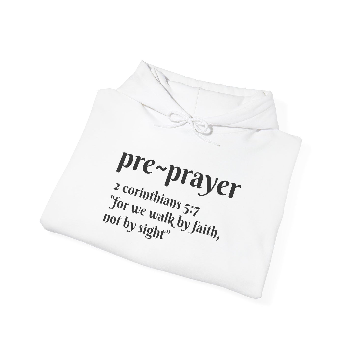 Pre~prayer Corinthians Hoodie Black/White