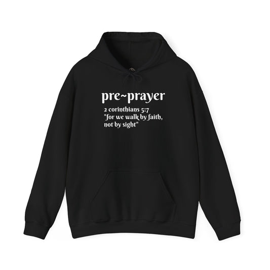 Pre~prayer Corinthians Hoodie Black/White